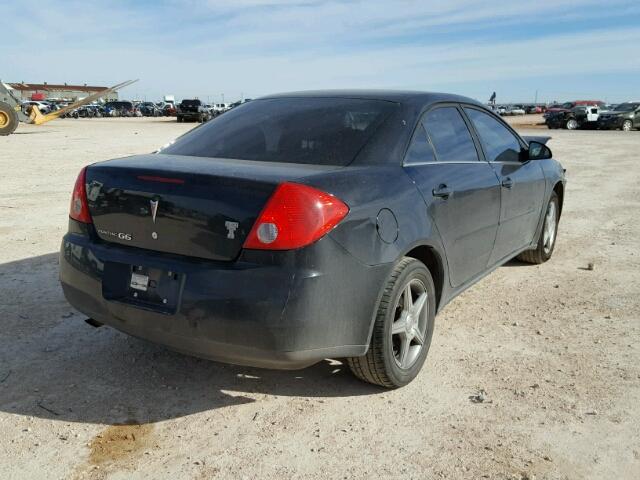 1G2ZF58B674163817 - 2007 PONTIAC G6 VALUE L BLACK photo 4