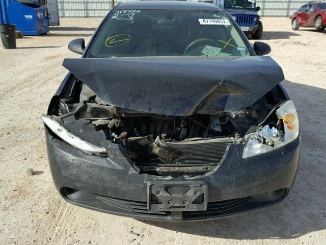 1G2ZF58B674163817 - 2007 PONTIAC G6 VALUE L BLACK photo 9