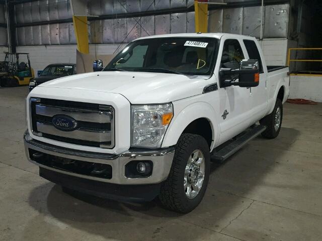 1FT7W2BT8EEA04081 - 2014 FORD F250 SUPER WHITE photo 2