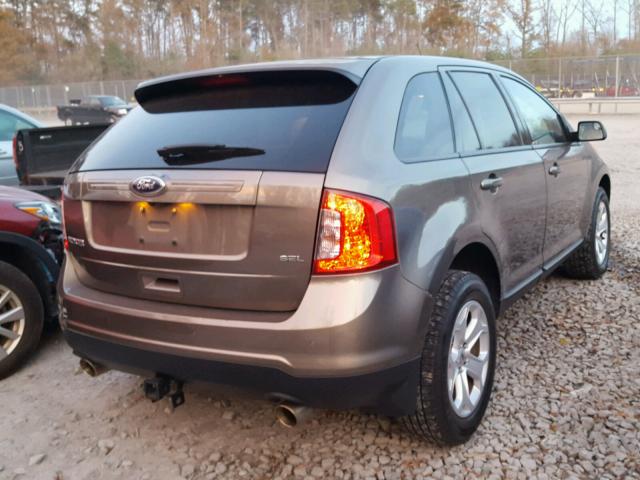 2FMDK3JC0DBC40705 - 2013 FORD EDGE SEL CHARCOAL photo 4