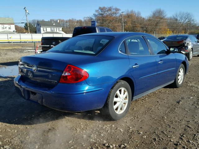 2G4WC562651282496 - 2005 BUICK LACROSSE C BLUE photo 4