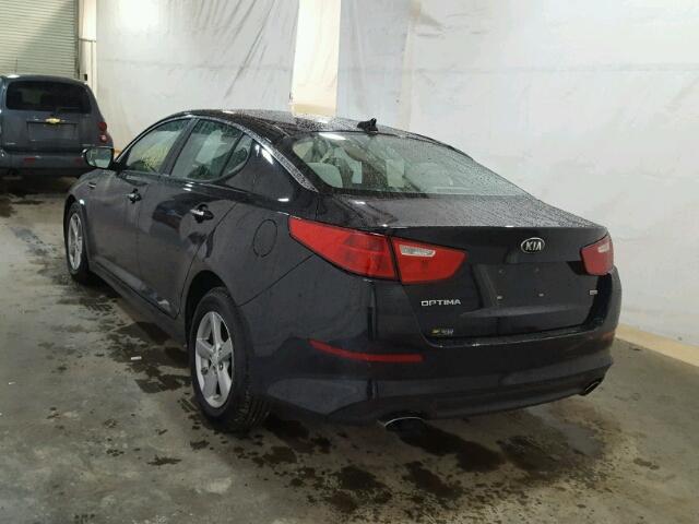 5XXGM4A72FG372145 - 2015 KIA OPTIMA BLACK photo 3