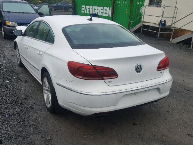 WVWBP7AN7GE500340 - 2016 VOLKSWAGEN CC BASE WHITE photo 3