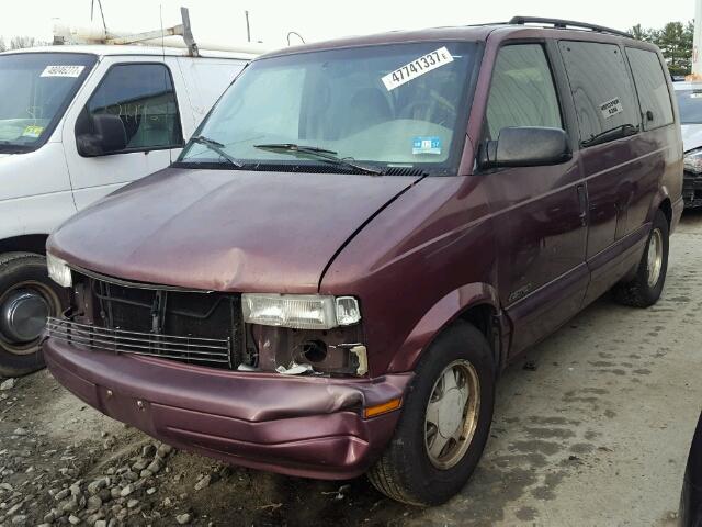 1GNDM19W1VB137065 - 1997 CHEVROLET ASTRO BURGUNDY photo 2