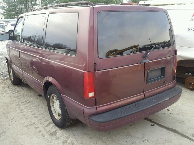 1GNDM19W1VB137065 - 1997 CHEVROLET ASTRO BURGUNDY photo 3