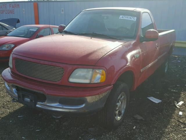 1FTDF1821VKA13542 - 1997 FORD F150 RED photo 2