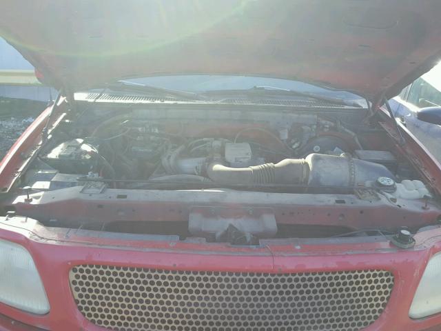 1FTDF1821VKA13542 - 1997 FORD F150 RED photo 7