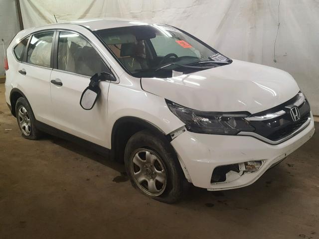 5J6RM4H37FL019406 - 2015 HONDA CR-V LX WHITE photo 1