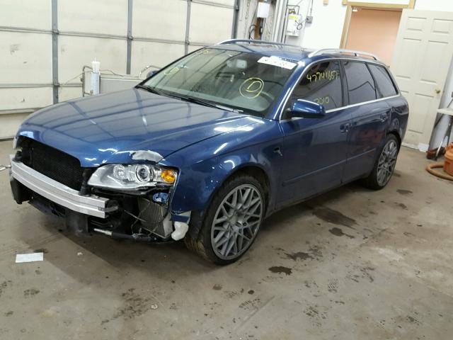 WAUKF98E77A003832 - 2007 AUDI A4 2.0T AV BLUE photo 2