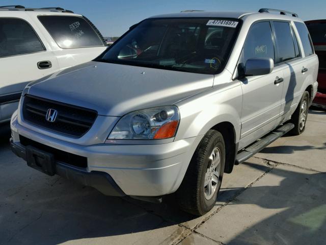 2HKYF18494H603679 - 2004 HONDA PILOT EX SILVER photo 2