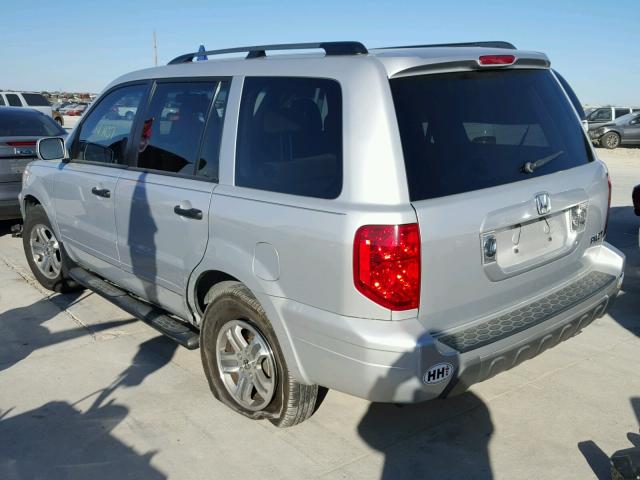 2HKYF18494H603679 - 2004 HONDA PILOT EX SILVER photo 3