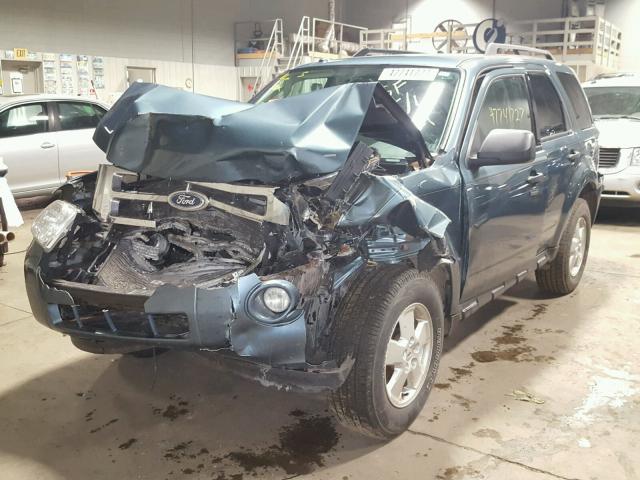 1FMCU9D74AKD02616 - 2010 FORD ESCAPE XLT BLUE photo 2