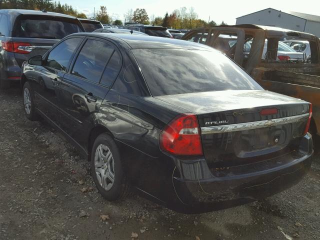 1G1ZS51F36F116616 - 2006 CHEVROLET MALIBU LS შავი ფოტო 3
