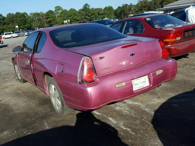 2G1WW12E459282995 - 2005 CHEVROLET MONTE CARL ვარდისფერი ფოტო 3