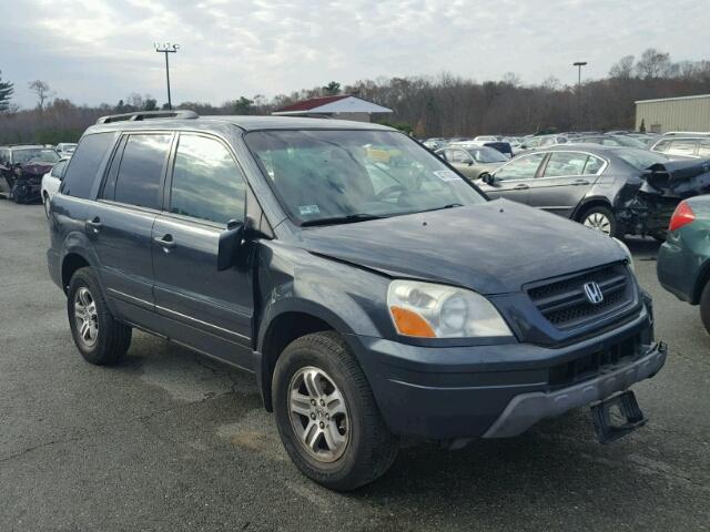 2HKYF185X4H510694 - 2004 HONDA PILOT EXL GRAY photo 1