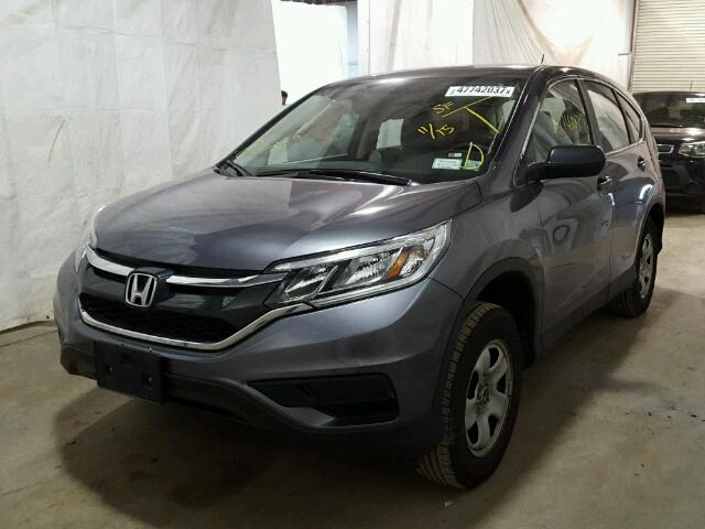 5J6RM4H37GL062581 - 2016 HONDA CR-V LX GRAY photo 2