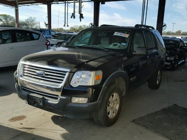 1FMEU63E77UB65157 - 2007 FORD EXPLORER X BLACK photo 2