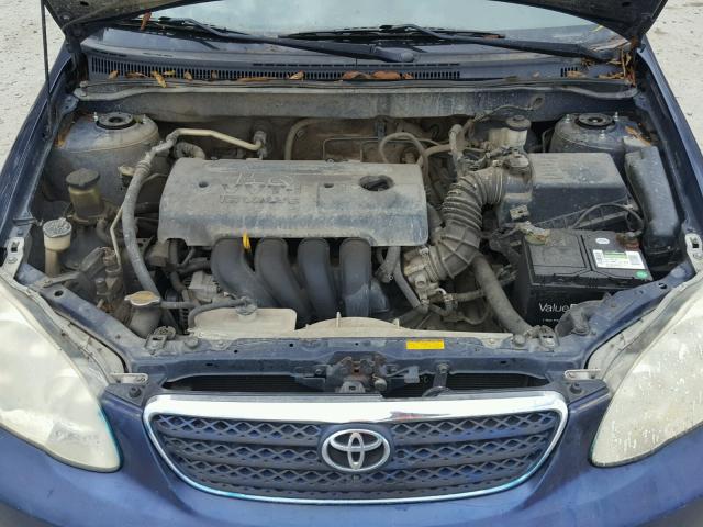 2T1BR32E18C880667 - 2008 TOYOTA COROLLA CE BLUE photo 7