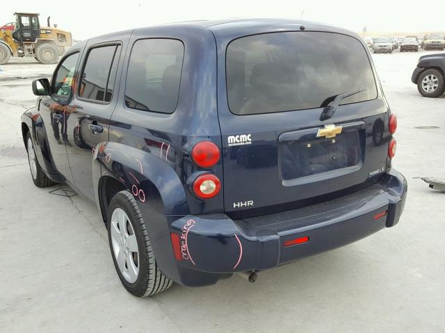 3GNCA13B09S617585 - 2009 CHEVROLET HHR LS BLUE photo 3