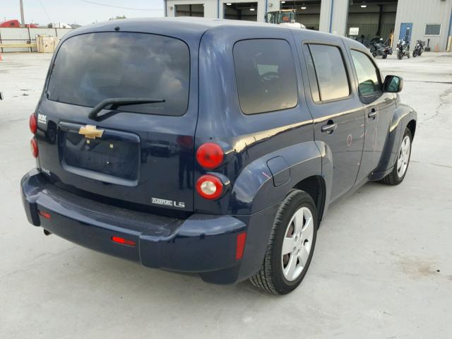 3GNCA13B09S617585 - 2009 CHEVROLET HHR LS BLUE photo 4