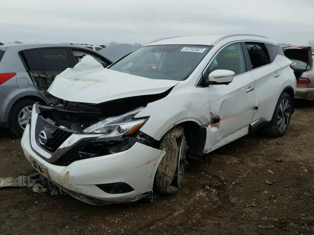 5N1AZ2MH3FN275231 - 2015 NISSAN MURANO S WHITE photo 2