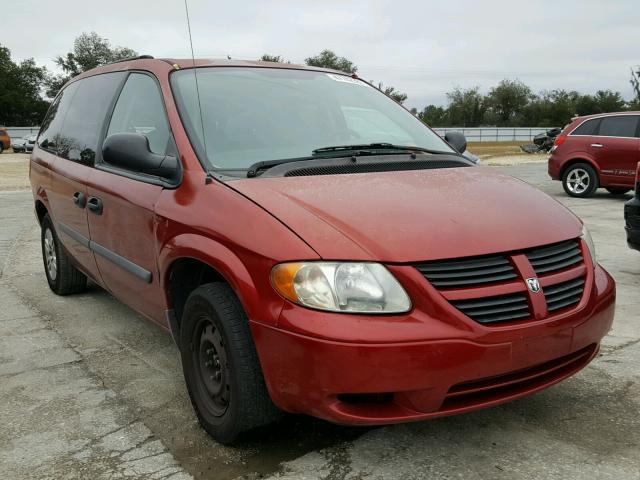 1D4GP24R07B169029 - 2007 DODGE GRAND CARA RED photo 1