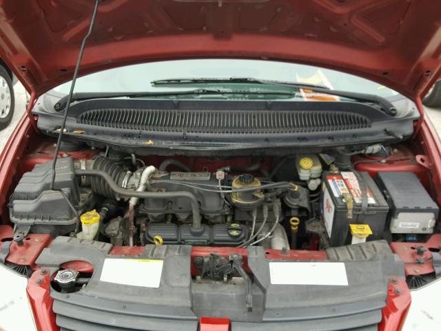 1D4GP24R07B169029 - 2007 DODGE GRAND CARA RED photo 7