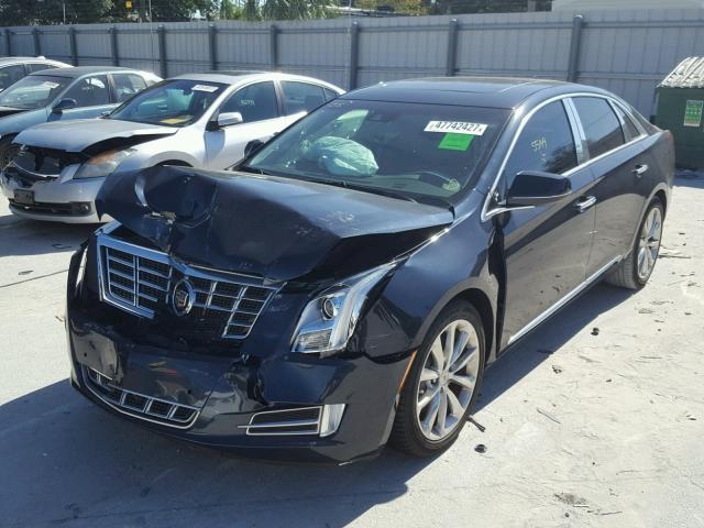 2G61P5S3XD9218482 - 2013 CADILLAC XTS LUXURY BLUE photo 2