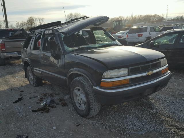 1GNDT13W512228555 - 2001 CHEVROLET BLAZER BLACK photo 1