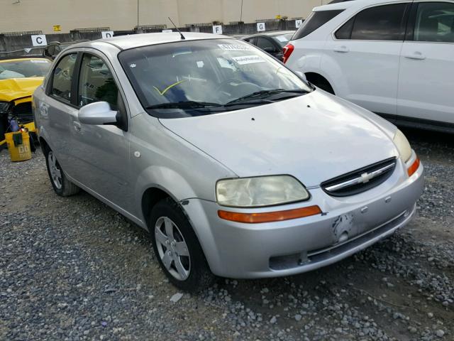 KL1TD56636B673850 - 2006 CHEVROLET AVEO BASE Күміс фото 1