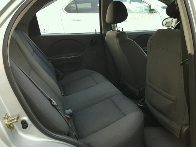 KL1TD56636B673850 - 2006 CHEVROLET AVEO BASE Күміс фото 6