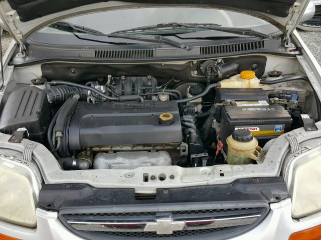 KL1TD56636B673850 - 2006 CHEVROLET AVEO BASE Күміс фото 7