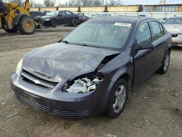 1G1AK55F767632172 - 2006 CHEVROLET COBALT LS PURPLE photo 2