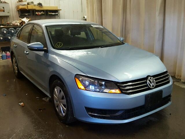 1VWAP7A36CC090157 - 2012 VOLKSWAGEN PASSAT S BLUE photo 1