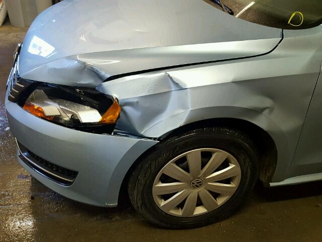 1VWAP7A36CC090157 - 2012 VOLKSWAGEN PASSAT S ლურჯი ფოტო 9