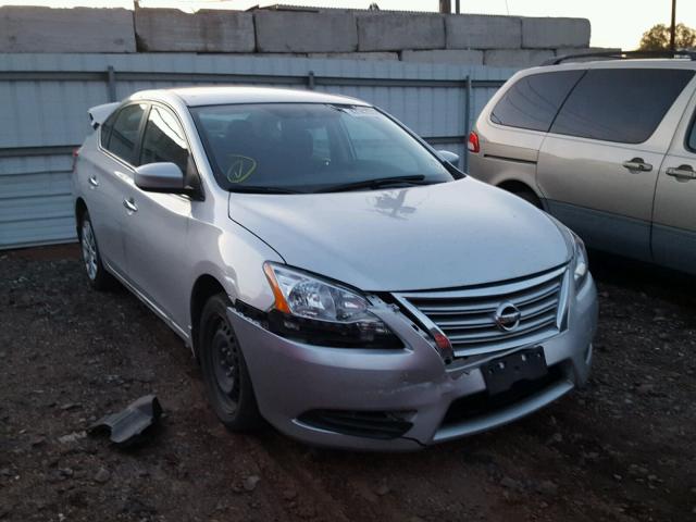 3N1AB7AP5EL676962 - 2014 NISSAN SENTRA S SILVER photo 1