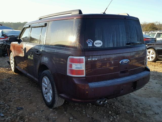 2FMDK51C69BA07544 - 2009 FORD FLEX SE BURGUNDY photo 3