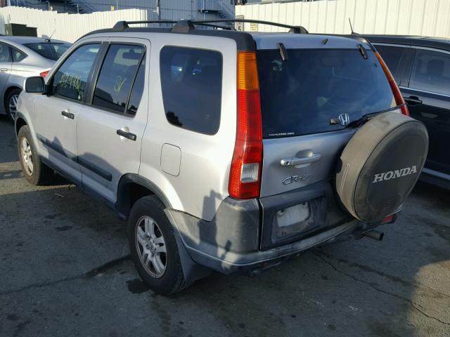 JHLRD78872C079248 - 2002 HONDA CR-V EX ვერცხლისფერი ფოტო 3