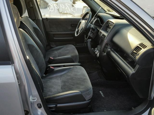 JHLRD78872C079248 - 2002 HONDA CR-V EX ვერცხლისფერი ფოტო 5