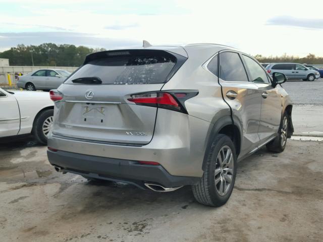 JTJYARBZ1F2018386 - 2015 LEXUS NX 200T SILVER photo 4