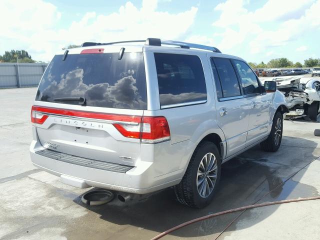 5LMJJ2HT6FEJ08462 - 2015 LINCOLN NAVIGATOR Srebrny zdjęcie 4