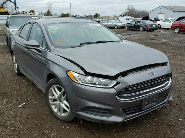 1FA6P0H77E5363841 - 2014 FORD FUSION SE GRAY photo 1