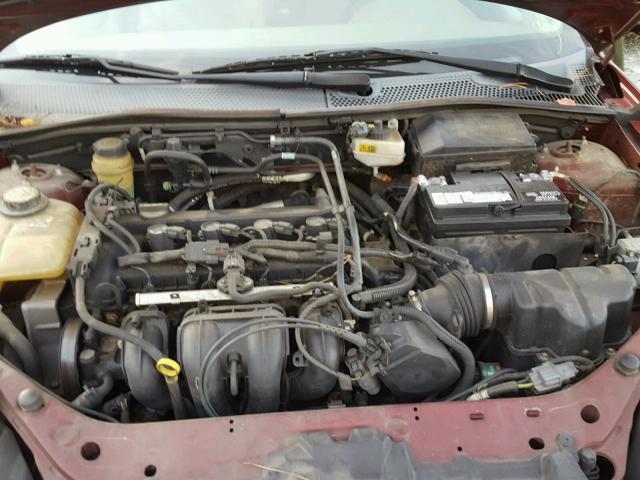 1FAHP34N26W122487 - 2006 FORD FOCUS ZX4 MAROON photo 7