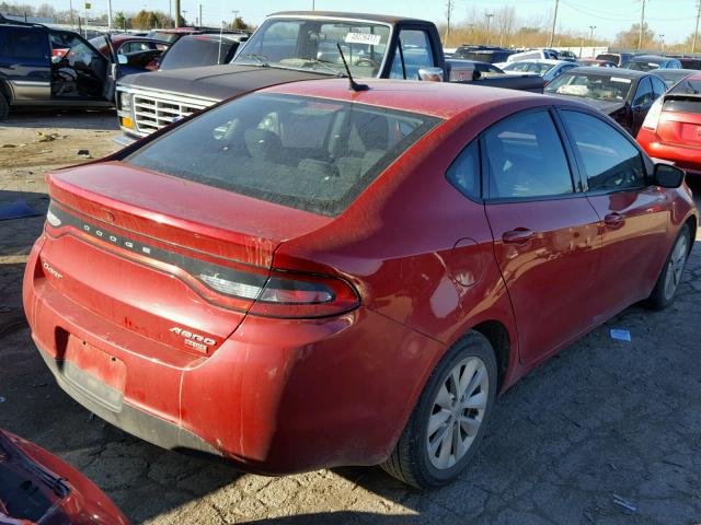 1C3CDFDH7ED678060 - 2014 DODGE DART SE AE RED photo 4