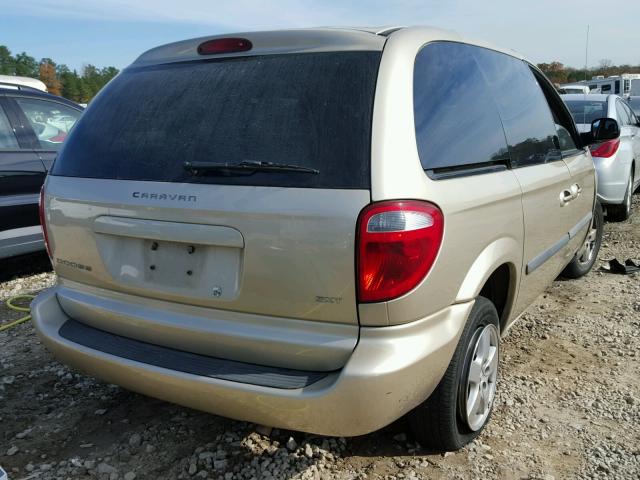 1D4GP45R86B747757 - 2006 DODGE CARAVAN SX TAN photo 4