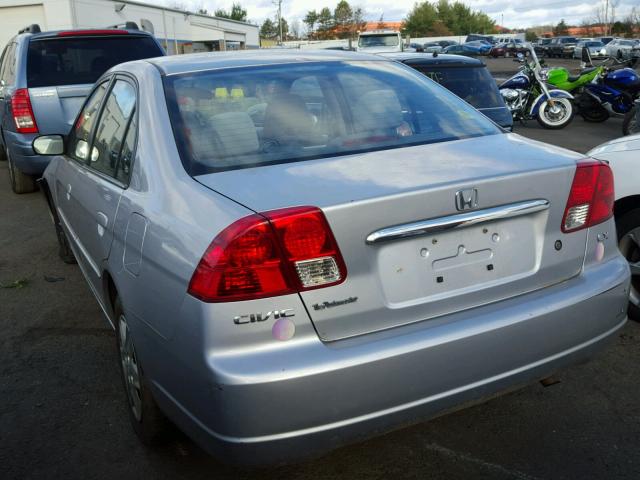 2HGES16543H619999 - 2003 HONDA CIVIC LX SILVER photo 3