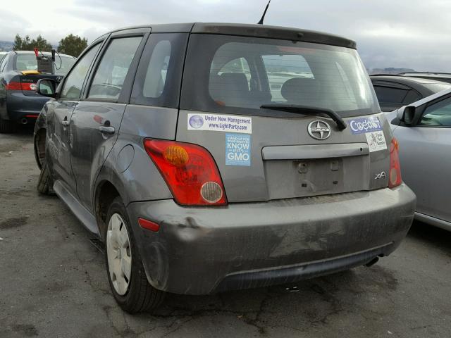 JTKKT604150106723 - 2005 TOYOTA SCION XA ნაცრისფერი ფოტო 3
