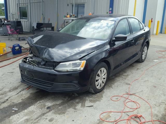 3VW2K7AJ3CM370540 - 2012 VOLKSWAGEN JETTA BASE Սև լուսանկար 2