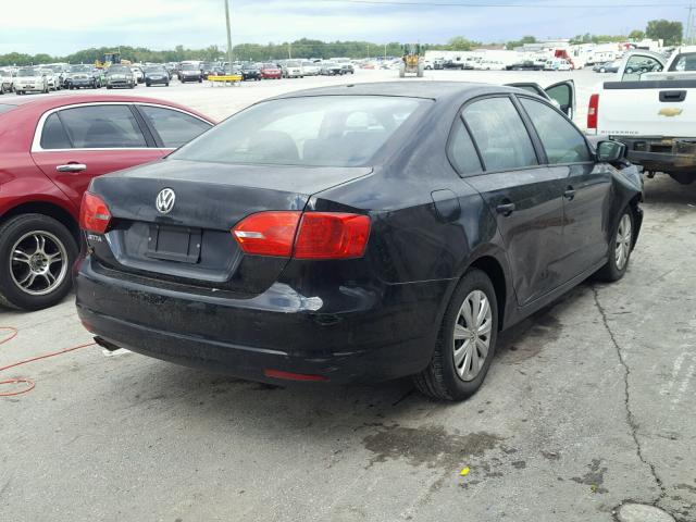 3VW2K7AJ3CM370540 - 2012 VOLKSWAGEN JETTA BASE Սև լուսանկար 4