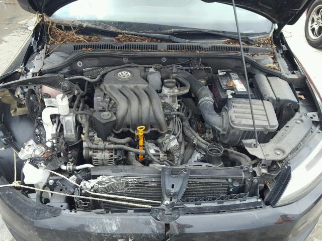 3VW2K7AJ3CM370540 - 2012 VOLKSWAGEN JETTA BASE Սև լուսանկար 7